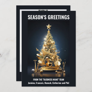 Instrumentos musicales de banda navidad árbol de n