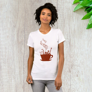 Instrumentos Musicales Y Notas Camisetas De Mujere