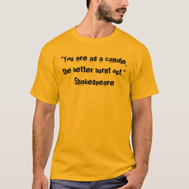 Insulto de Shakespeare. Humor de camiseta (Anverso)