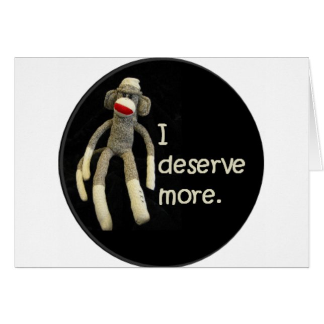 Insultos del mono del calcetín (Anverso (Horizontal))