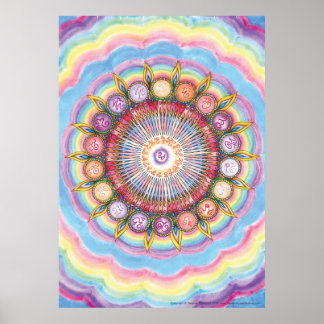 Integración divina Mandala 6 Imprimir arte grande