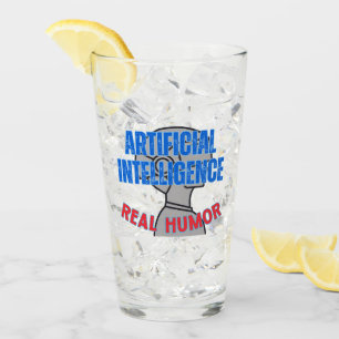 Inteligencia artificial, humor real.w White BG