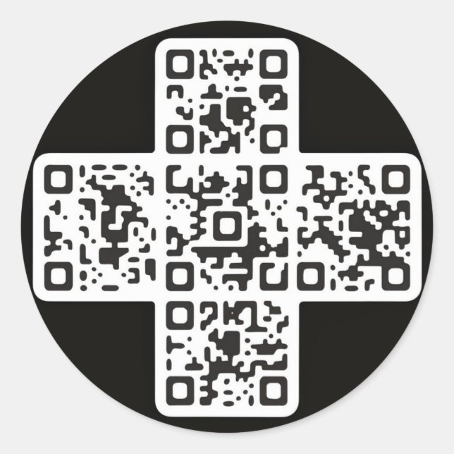 Inteligente comercial: Pegatinas de código QR eleg (Anverso)