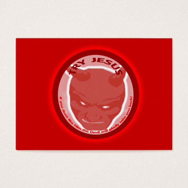 Intenta con Jesús. Si no te gusta... Tarjeta de tr (Frente)