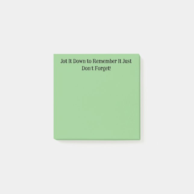 Intentar recordar las notas pegajosas (Anverso)