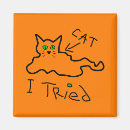 Intenté un imán de gato