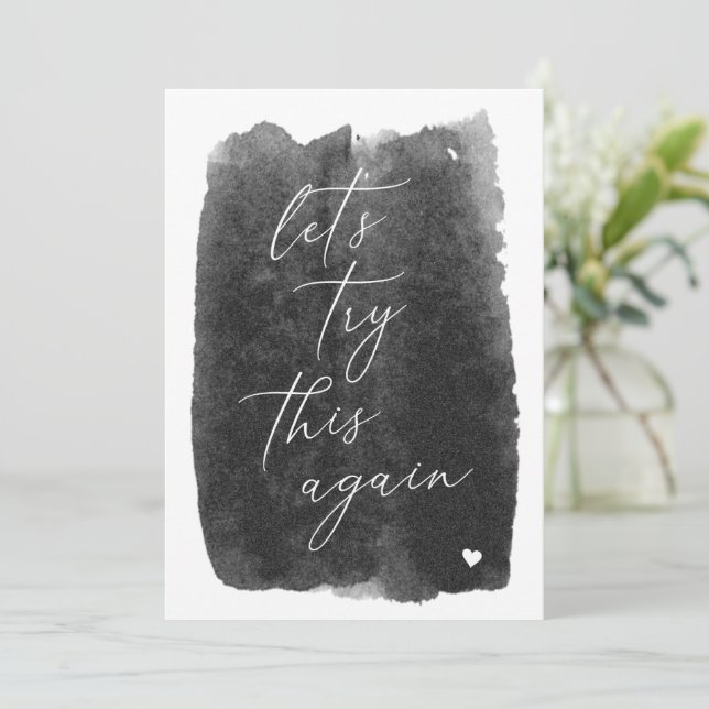 Intentemos Esto De Nuevo Negro Cambiar La Tarjeta  (Anverso de pie)