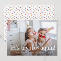 "Intentemos esto otra vez": tarjeta de fotos de va