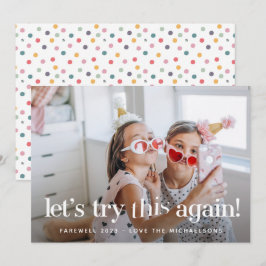 "Intentemos esto otra vez": tarjeta de fotos de va