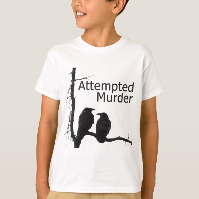 Intento de asesinato multiplica camiseta de niños (Anverso)