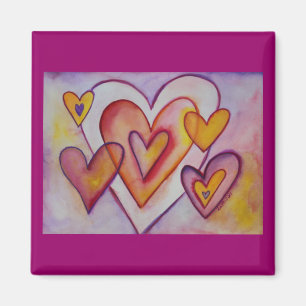 Interbloqueo de imanes Personalizados de corazones