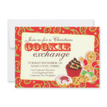 Intercambio de galletas de Navidad y invitación ro