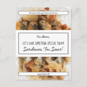 Intercambio de Recetas Letra Negra Tarjeta Bridal 