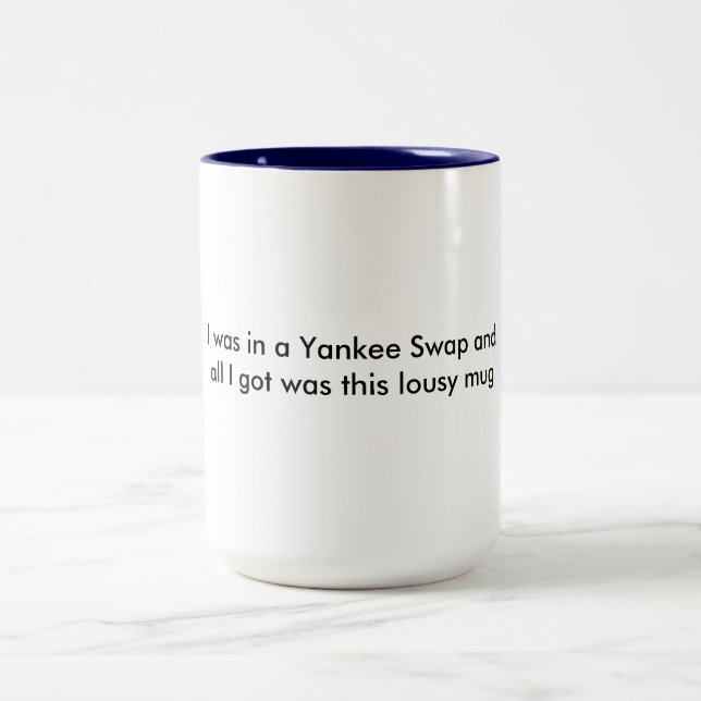 Intercambio del yanqui - taza divertida (Centro)