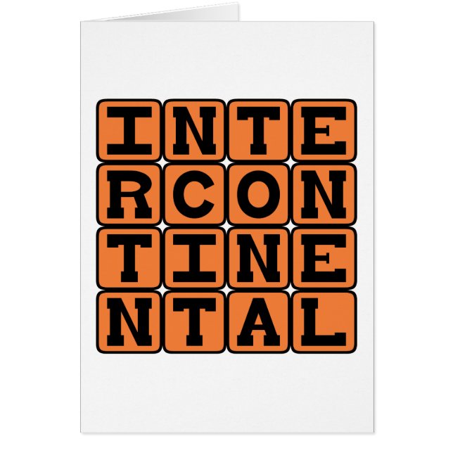 Intercontinental, internacional (Frente)