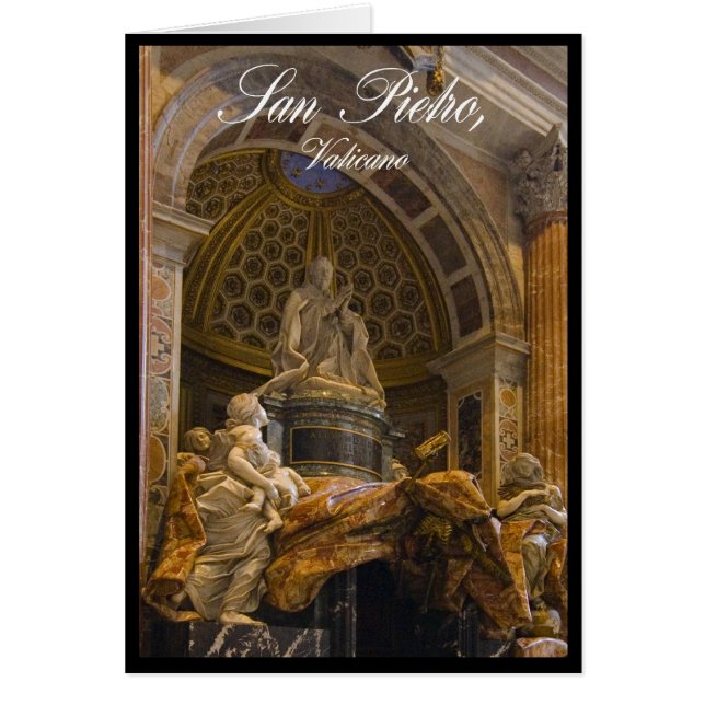 Interior de la basílica de San Pedro en Vatican (Frente)