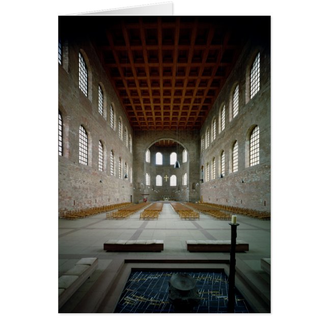 Interior de la basílica, principios del siglo IV d (Frente)