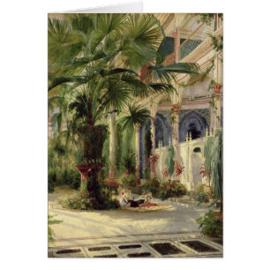Interior de la casa de palma en Potsdam, 1833