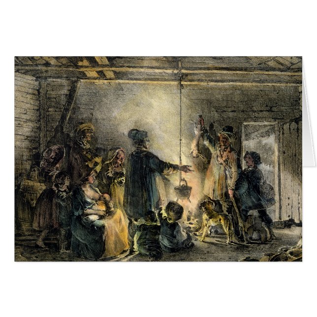 Interior de la choza de un minero de carbón (Anverso (Horizontal))