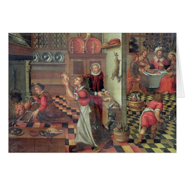 Interior de la cocina, la cena en Emmaus (Anverso (Horizontal))