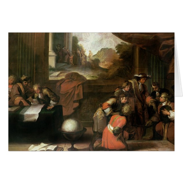 Interior de un cuarto con los geógrafos (Anverso (Horizontal))