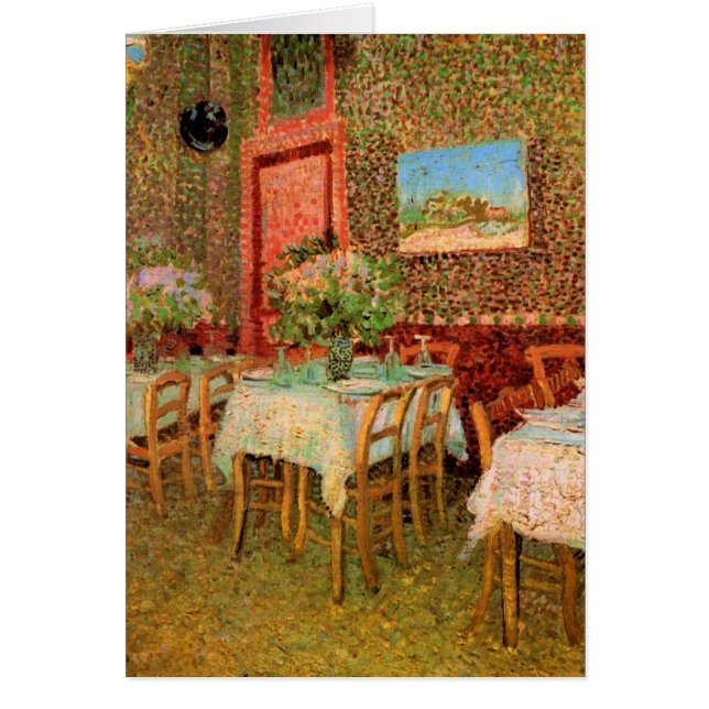 Interior de un restaurante de Vincent van Gogh (Frente)