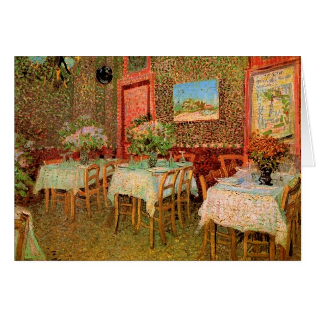 Interior de un restaurante de Vincent van Gogh (Anverso (Horizontal))