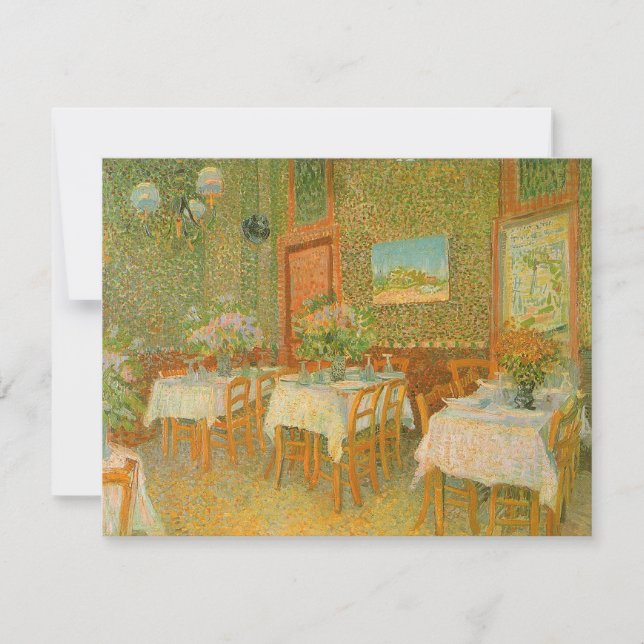 Interior de un restaurante - Vincent van Gogh (Anverso)