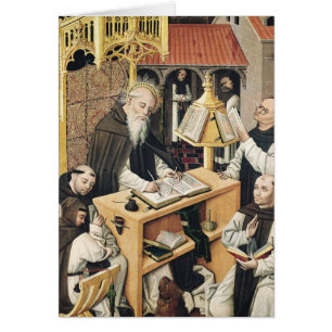 Interior de un Scriptorium, escuela de Segovia