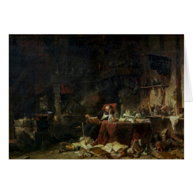 Interior del estudio de un alquimista (Anverso (Horizontal))