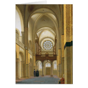 Interior del Marienkirche en Utrecht, 1638