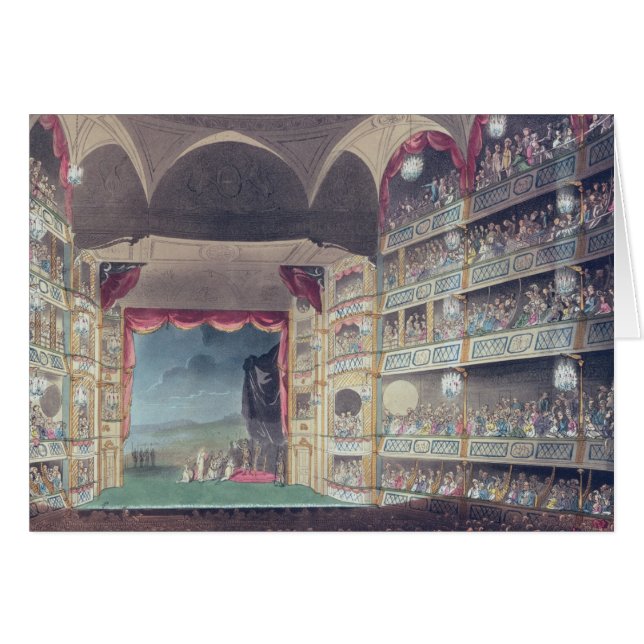 Interior del teatro del carril de Drury, 1808 (Anverso (Horizontal))