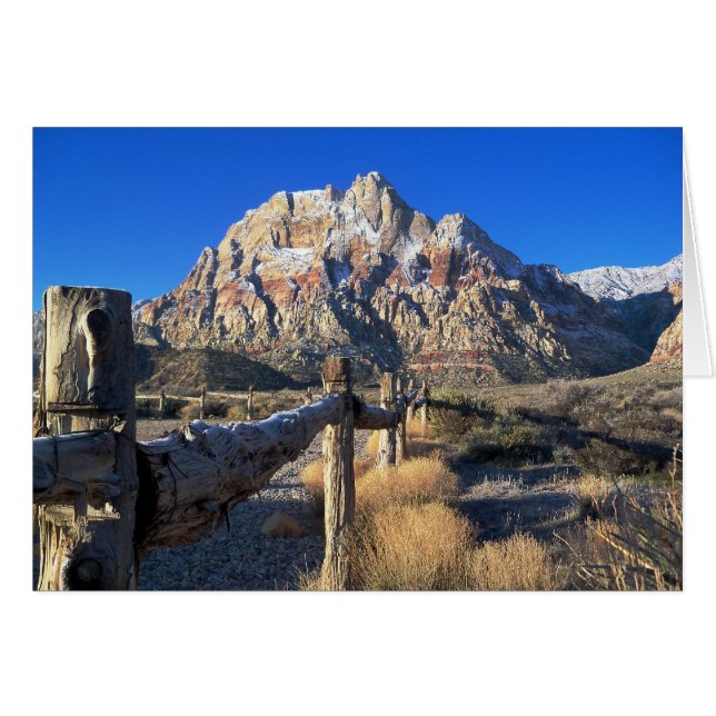 Interior en blanco, Nieve de roca roja (Anverso (Horizontal))