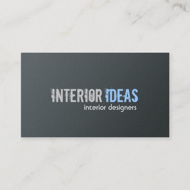 Interiorista - tarjetas de visita (Anverso)