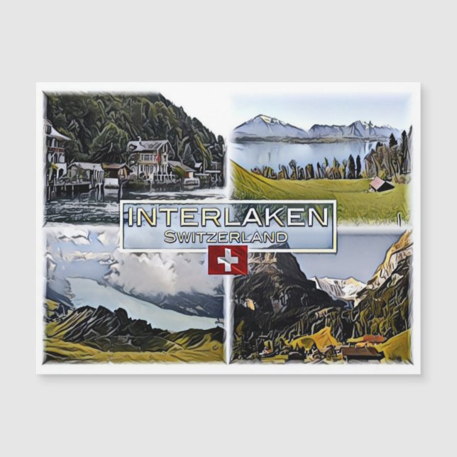 Interlaken - Suiza - Mosaico - (Anverso)