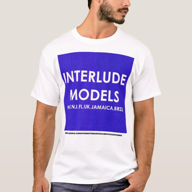 INTERLUDE MODELS MERCH Camiseta Básica Oscura (Anverso)