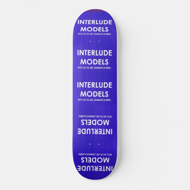 INTERLUDE MODELS  Tabla de skate de 8 1/4" (Anverso)