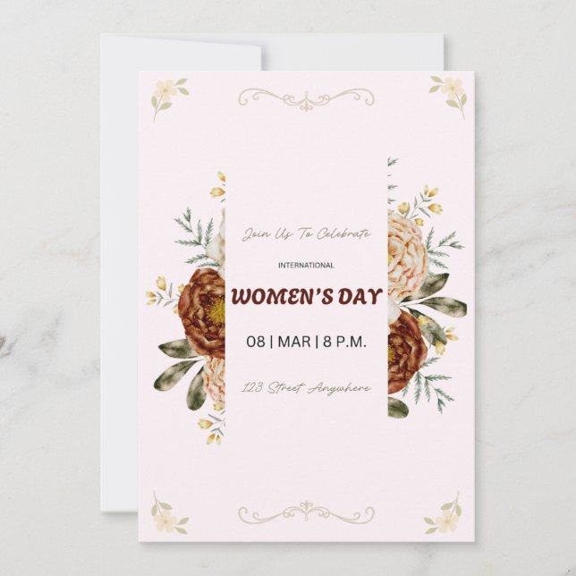 International Women’s Day Invitation - March 8 (Anverso)