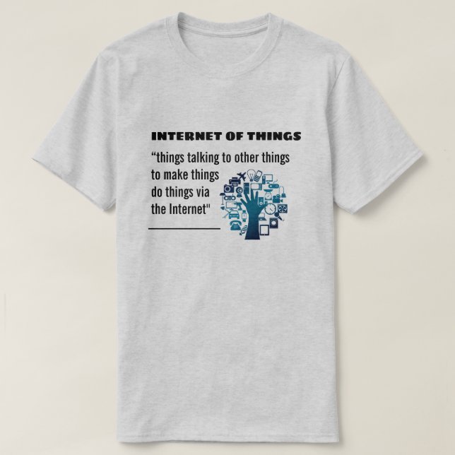 Internet de la camiseta de las cosas IOT (Diseño del anverso)
