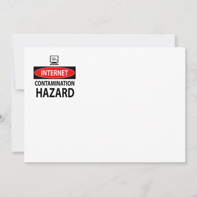 Internet - peligro de contaminación (Anverso)