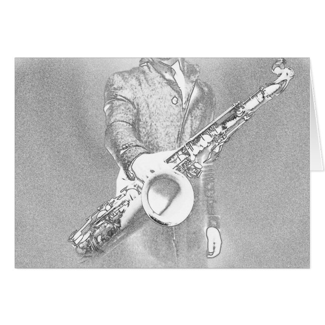 intérprete de saxofón (Anverso (Horizontal))