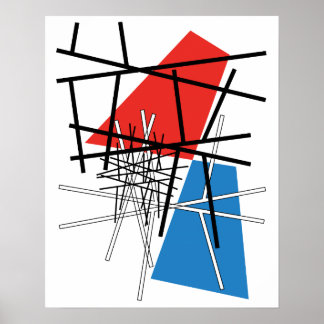 Intersección de Líneas y Planos - Arte Abstracto