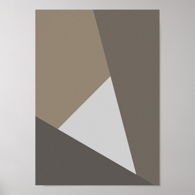 Intersect – Arte geométrico neutral impreso (Frente)