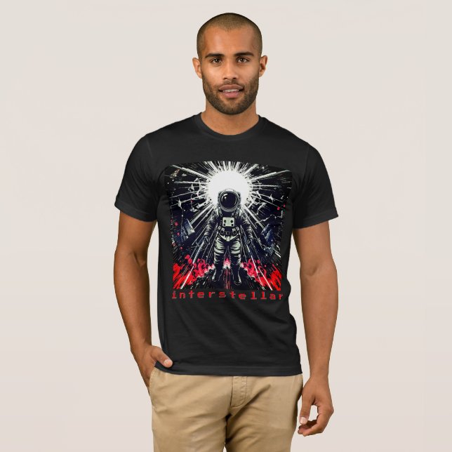 Interstellar - Camiseta retro astronauta (Anverso completo)