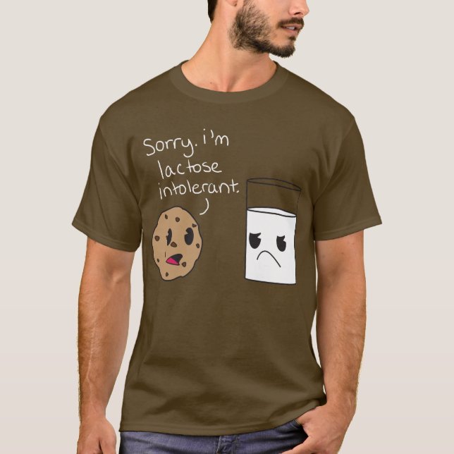 Intolerancia a la lactosa de la camisa (Anverso)