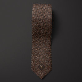 Intrincado Cobre sobre Corbata de Cuello con Manda