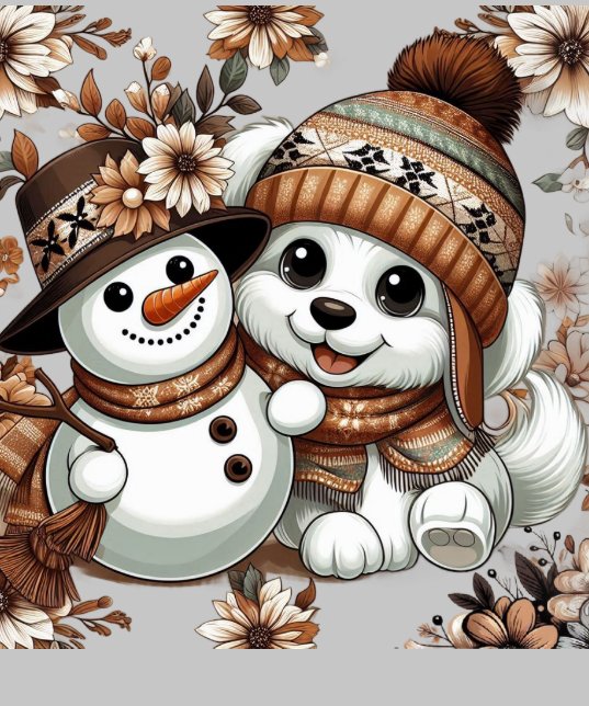 Intrincado invierno floral Maravilla: Perro Adorab (Cuello)