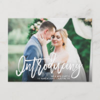 Introducción | invitación de boda de script de pin