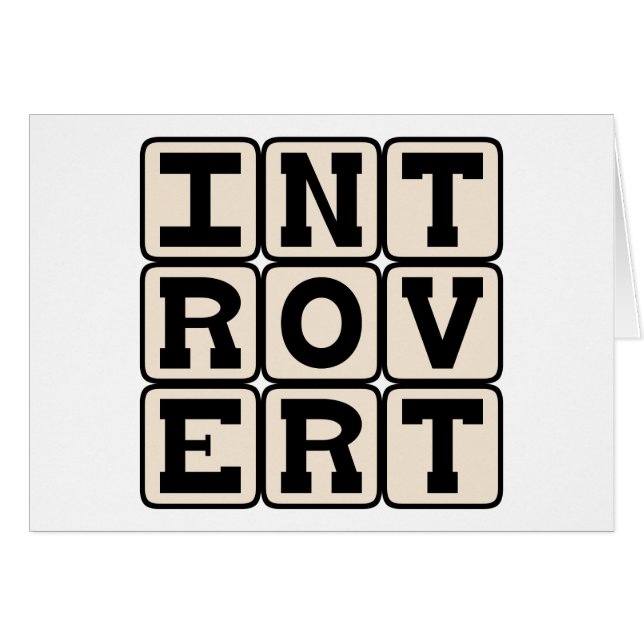 Introvertido, rasgo de personalidad (Anverso (Horizontal))