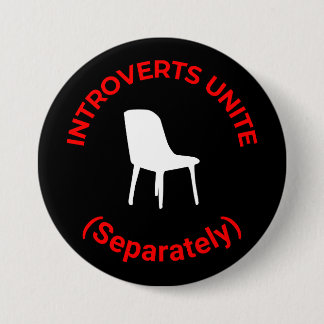 Introvertidos unidos (por separado) - botón redond